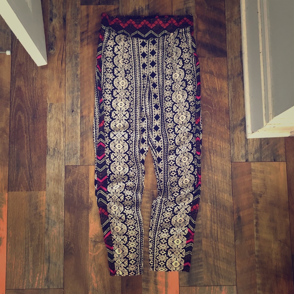 THML printed ankle pants